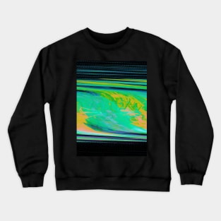 TV Glitch Abstract Crewneck Sweatshirt